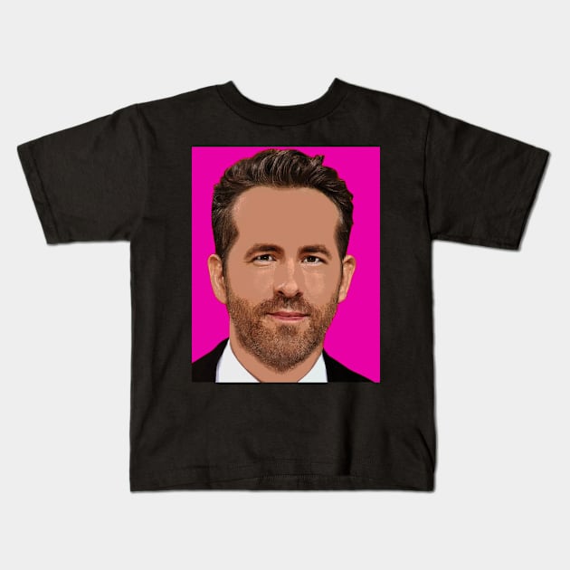 ryan reynolds Kids T-Shirt by oryan80